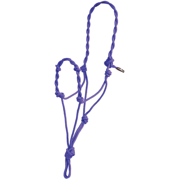 Twisted Nose Rope Halter Tack - Halters & Leads Mustang Purple