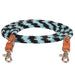 Round Braided Trail Rein Tack - Reins Mustang Turquoise/Black