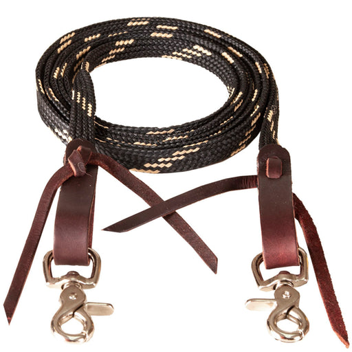 Mustang Flat Waxed Roping Rein Tack - Reins Mustang