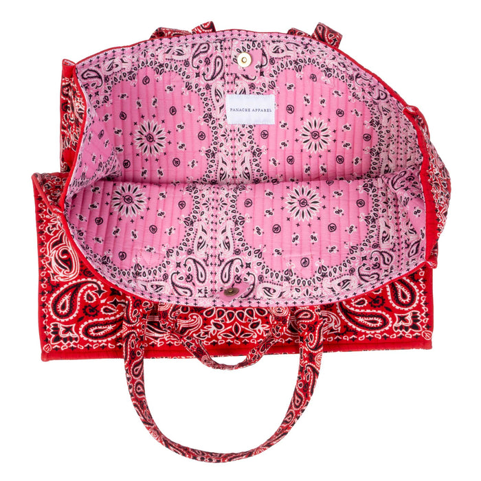 Red Bandana Tote Bag