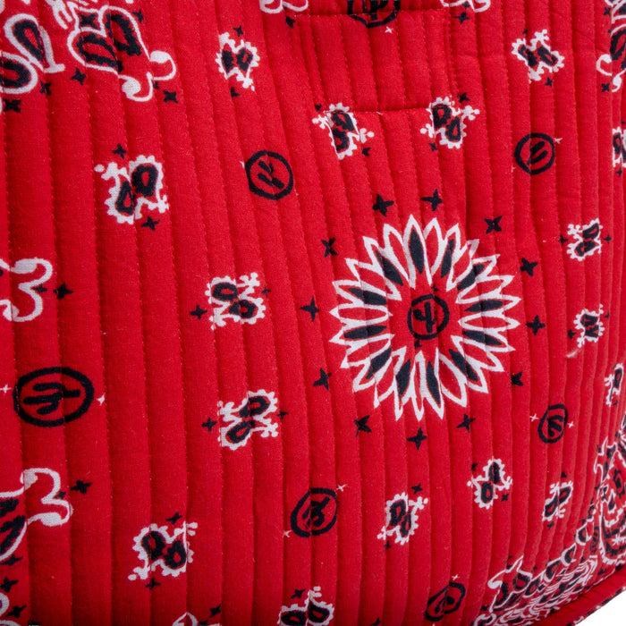 Red Bandana Tote Bag