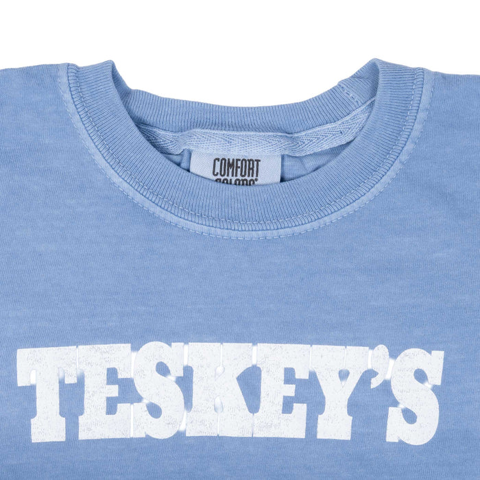 Teskey's Youth Plain Logo Tee - Washed Denim TESKEY'S GEAR - Youth SS Shirts Teskey's