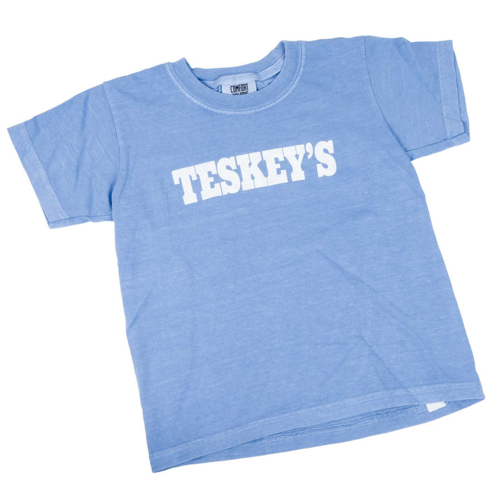 Teskey's Youth Plain Logo Tee - Washed Denim TESKEY'S GEAR - Youth SS Shirts Teskey's