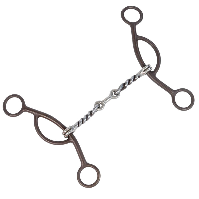 Aime Sliding Gag Twisted Dog Bone Bit