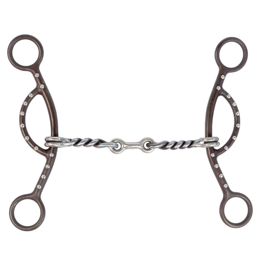 Aime Sliding Gag Twisted Dog Bone Bit Tack - Bits Aime