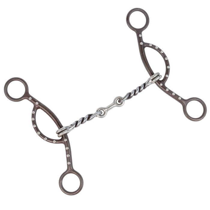 Aime Sliding Gag Twisted Dog Bone Bit