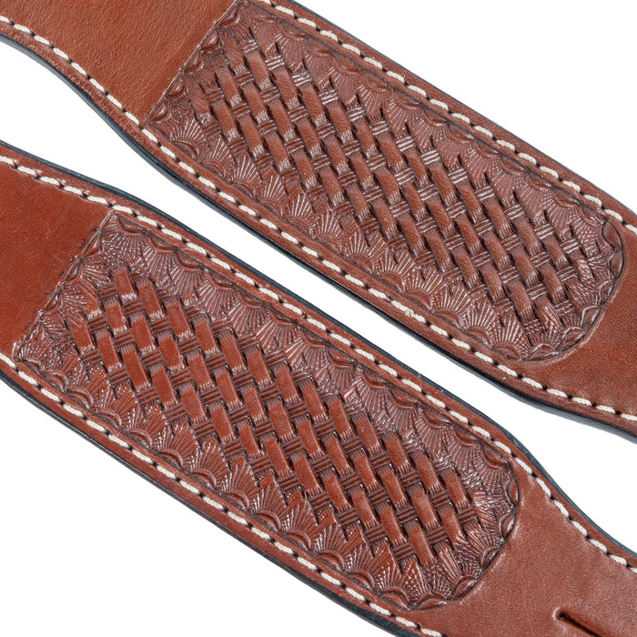 Teskey's Basket Stamped Slobber Straps Tack - Reins Teskey's