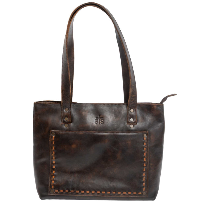 STS Ranchwear Bandera Chocolate Simple Tote Bag