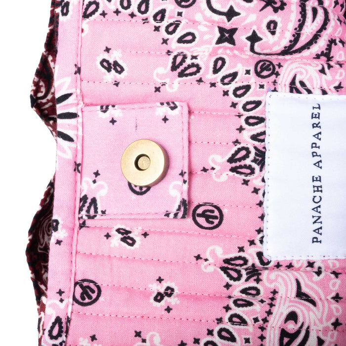 Burgundy Bandana Tote Bag