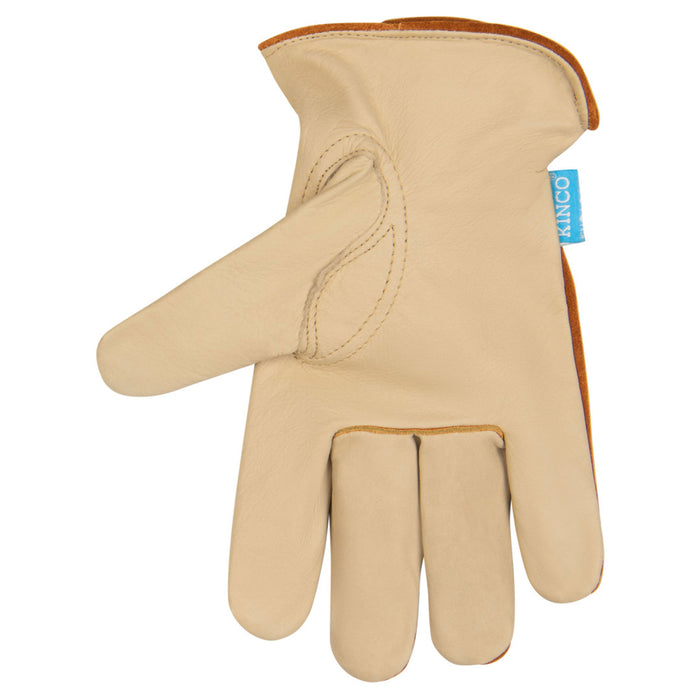 Kinco Water-Resistant Premium Grain & Suede Cowhide Driver For the Rider - Gloves Kinco