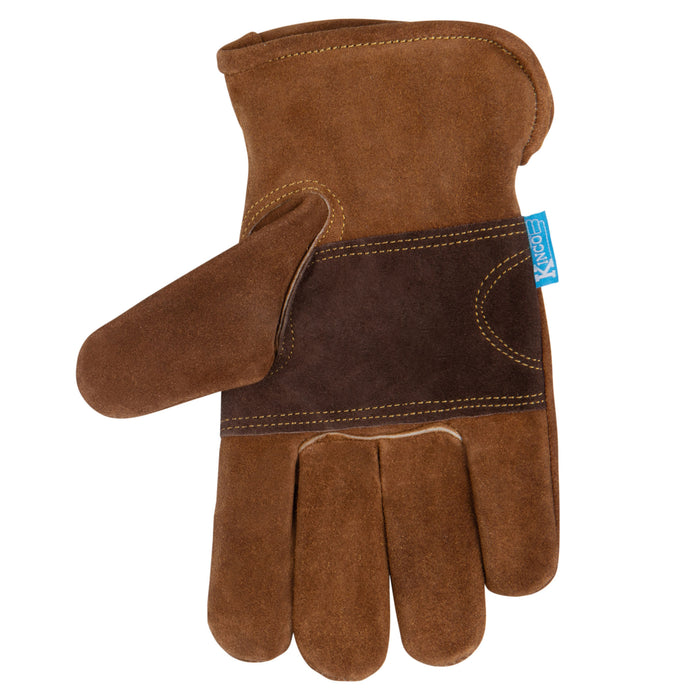Kinco HydroFlector™ Water-Resistant Premium Suede Cowhide Driver with Double-Palm For the Rider - Gloves Kinco