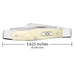 Case Medium Stockman - Smooth Natural Bone - XX Oval Shield Knives W.R. Case   
