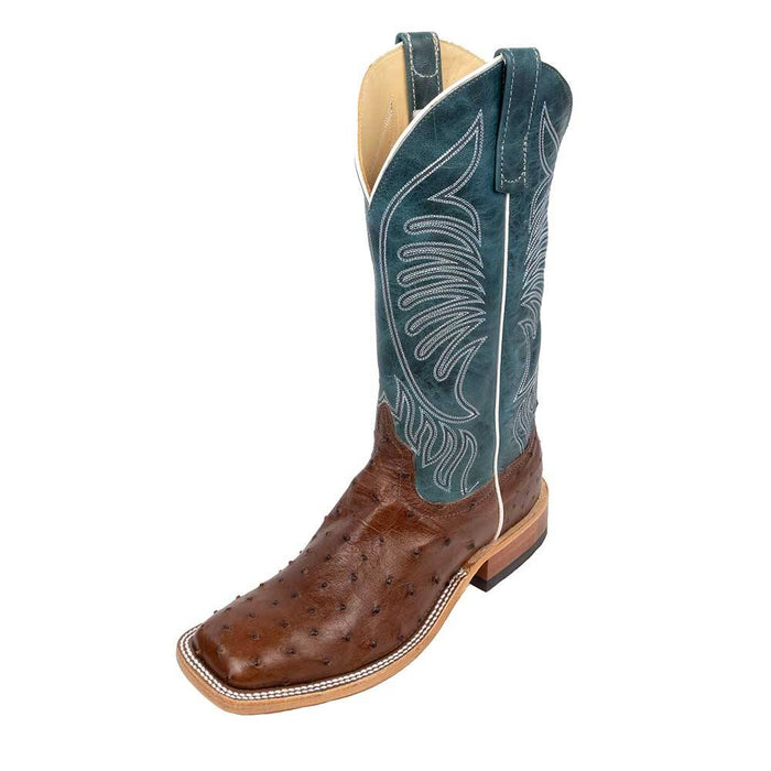 Anderson Bean Men's Kango Tabac Full Quill Ostrich Boot MEN - Footwear - Exotic Western Boots Anderson Bean Boot Co.   
