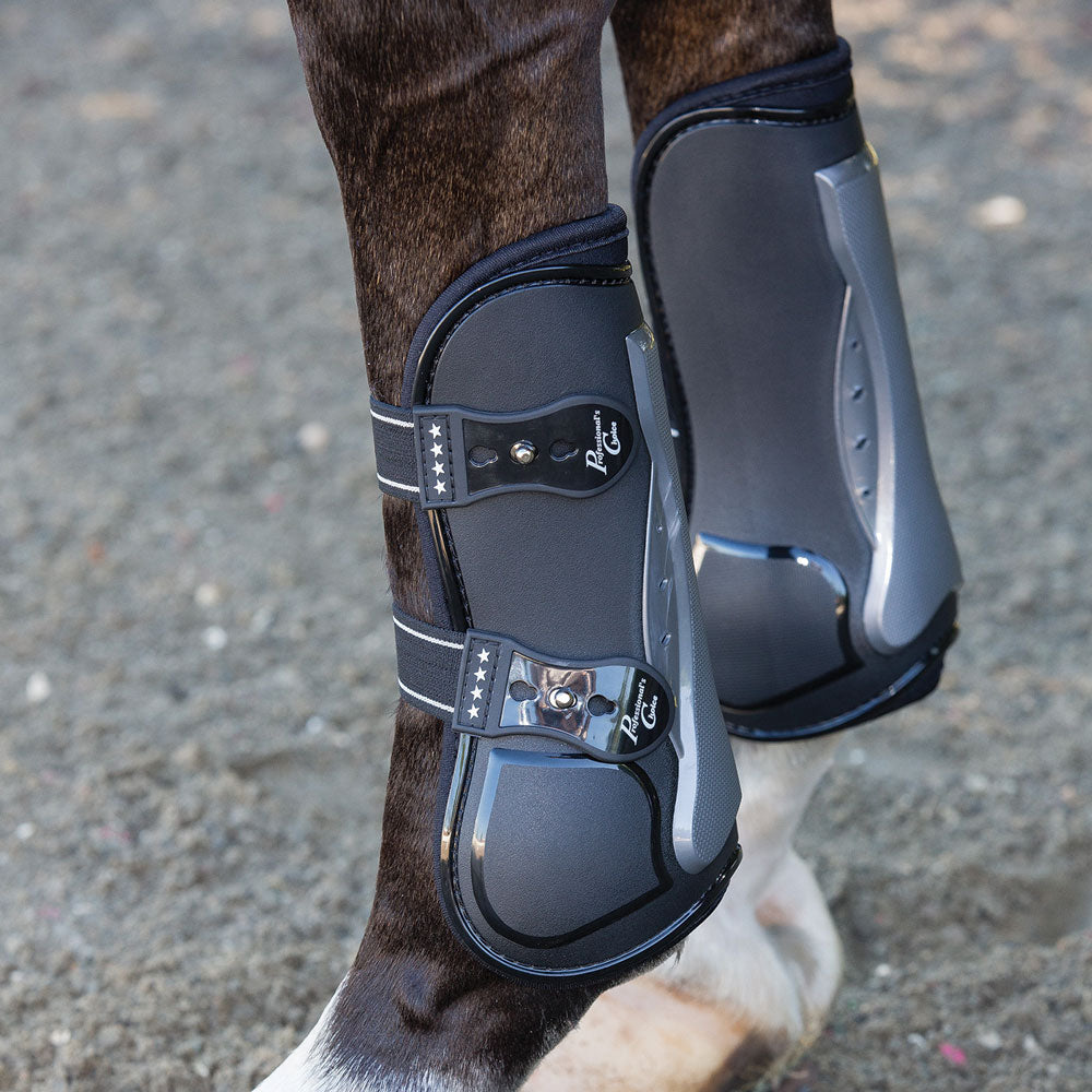 Horse Front Boots Lightweight Adjustable Horse Front Leg Protection Horse  Sports Medicine Shock Absorbing Front Boots Full Leg Protection