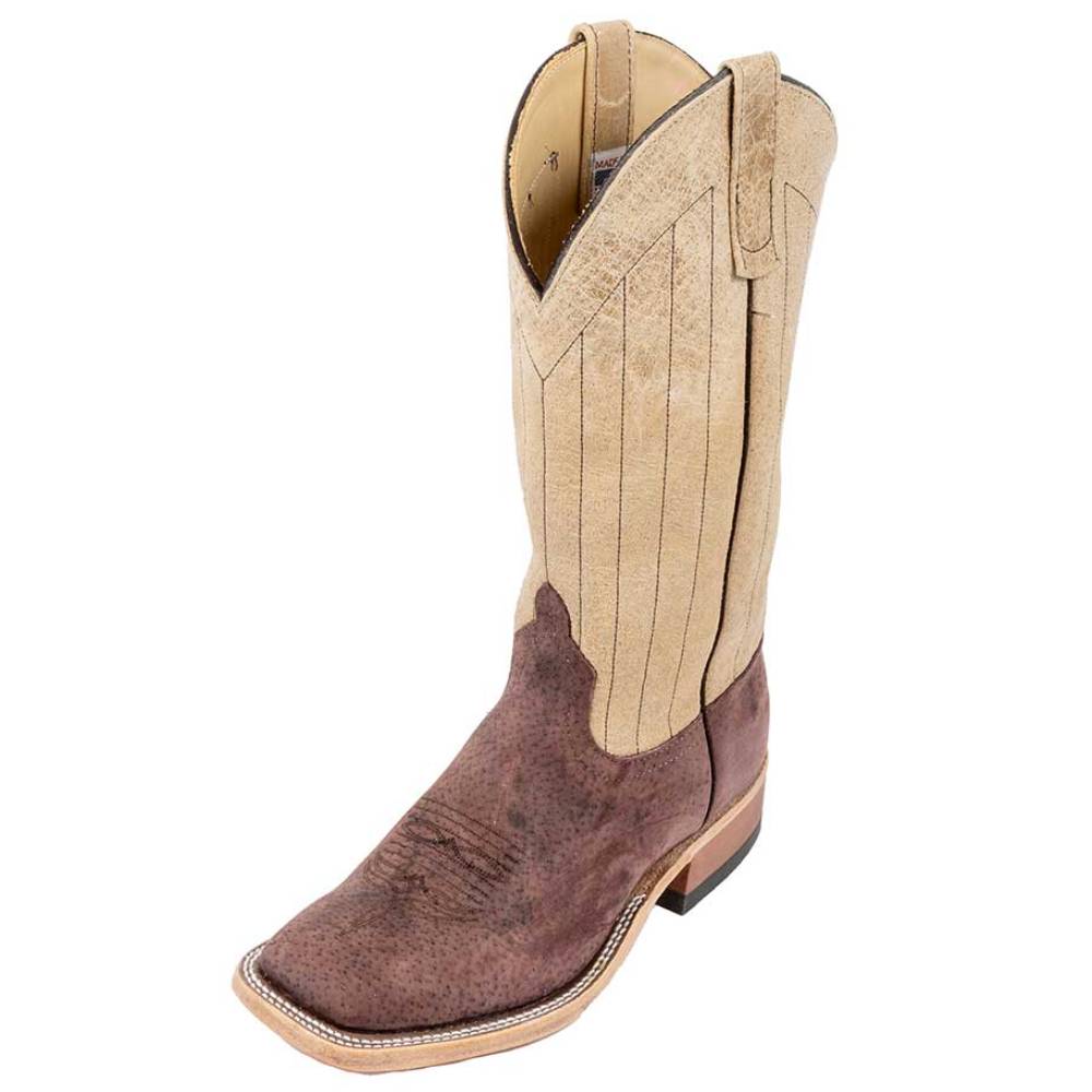 Anderson Bean Men's Burgundy Boar Boot - Teskey's Exclusive - FINAL SALE MEN - Footwear - Exotic Western Boots Anderson Bean Boot Co.   