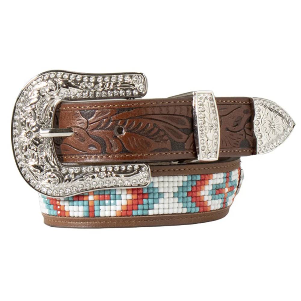 Angel Ranch Girl's Cross Beaded Belt KIDS - Accessories - Belts M&F Western Products   