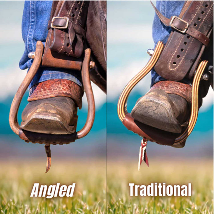 Don Orrell 3" Angled Offset Stirrup Tack - Saddle Accessories Don Orrell