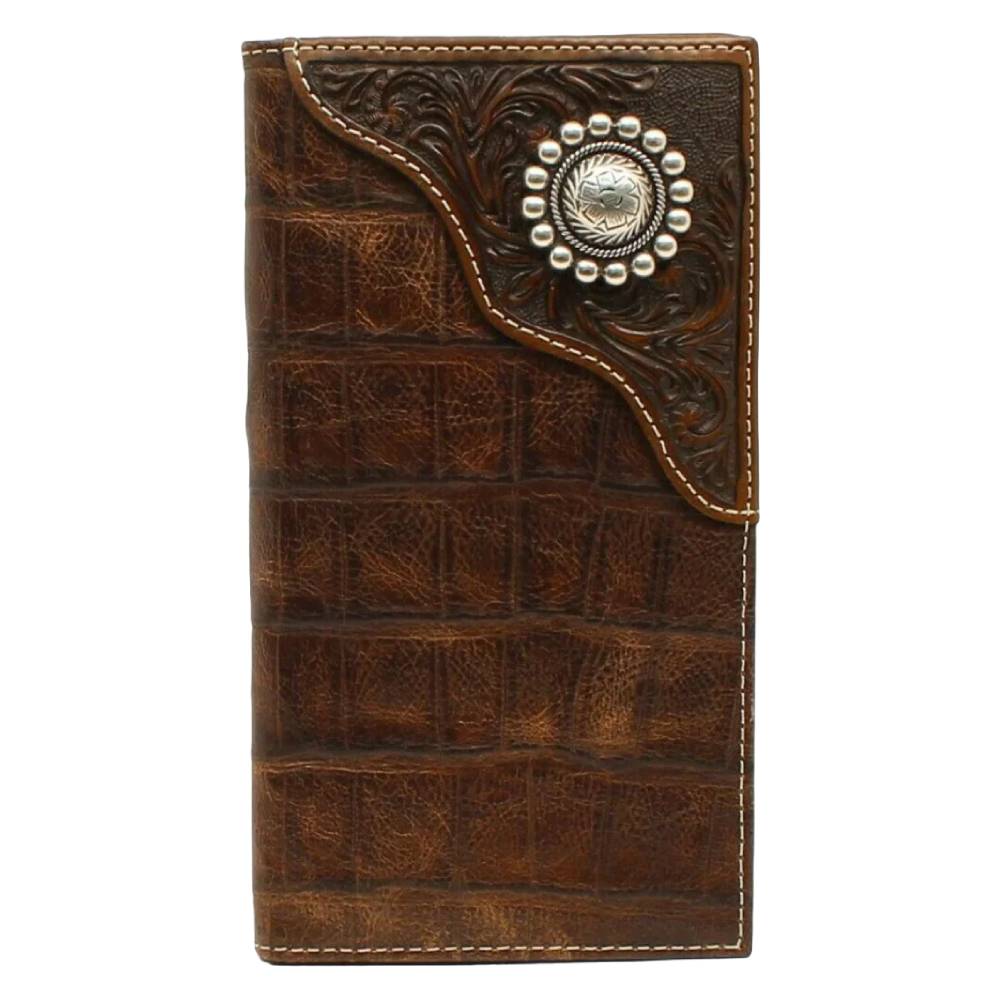 Ariat Concho Croc Rodeo Wallet MEN - Accessories - Wallets & Money Clips M&F Western Products   