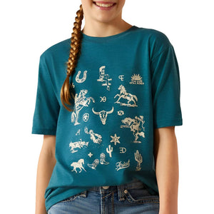 Ariat Girl's Ariat Sketchpad Tee KIDS - Girls - Clothing - T-Shirts Ariat Clothing   