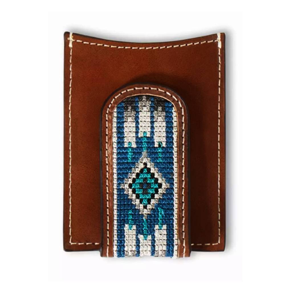 Ariat Southwest Inlay Card Case Money Clip MEN - Accessories - Wallets & Money Clips M&F Western Products   