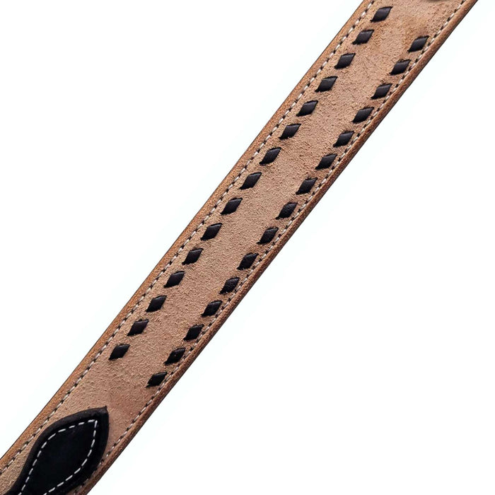 Teskey's Chocolate Buck Stitched Breast Collar Tack - Breast Collars Teskey's