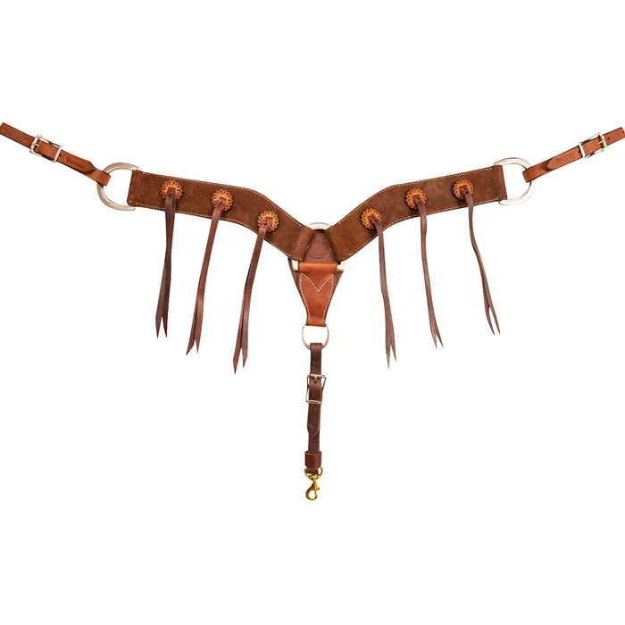 Martin Saddlery 2-3/4" Skirting Breast Collar w/Rosettes & Strings
