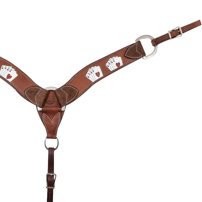 Martin Saddlery 2-3/4" Card Suit Breast Collar