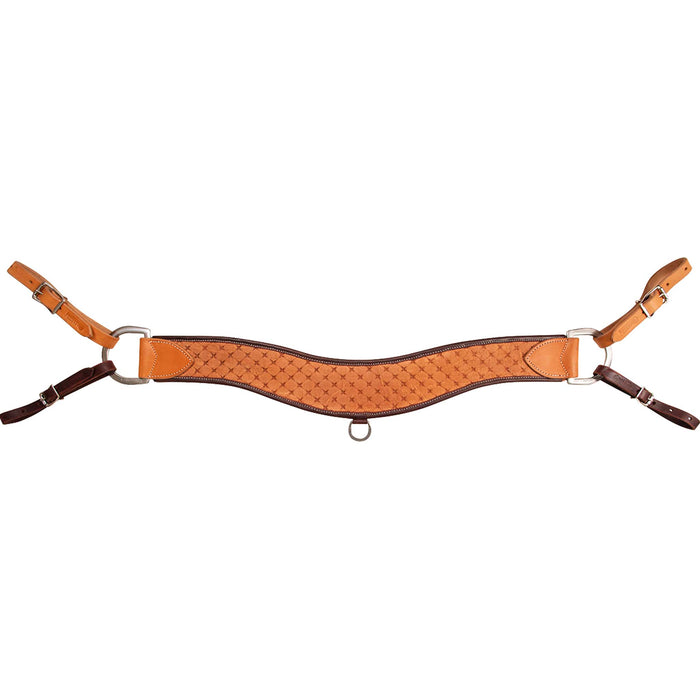 Martin Saddlery 4" Quilted Stamp Steer Roper Breast Collar