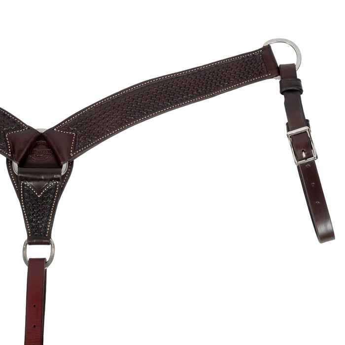 Teskey's 2" Basketweave Breast Collar w/Shell Border