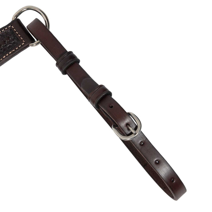 Teskey's Basket and Rose Tooled Breast Collar