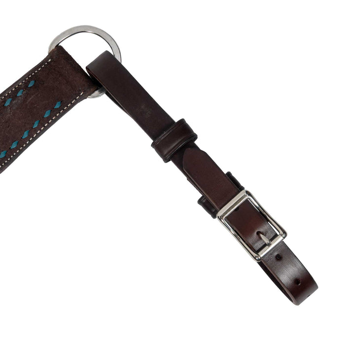 Teskey's 2" Chocolate Roughout Buckstitch Breast Collar