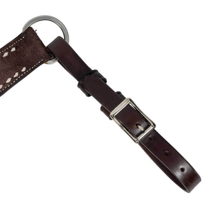 Teskey's 2" Chocolate Roughout Buckstitch Breast Collar