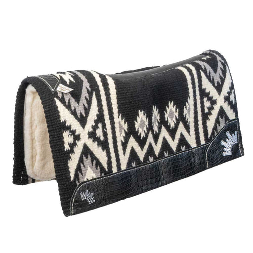 Best Ever Best in Show -White/Black Croc Tack - Saddle Pads Best Ever