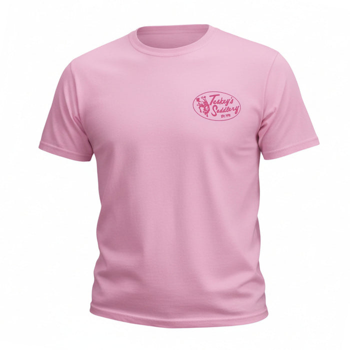 Teskey's Retro Best In The West Tee - Hot Pink TESKEY'S GEAR - SS T-Shirts Teskey's