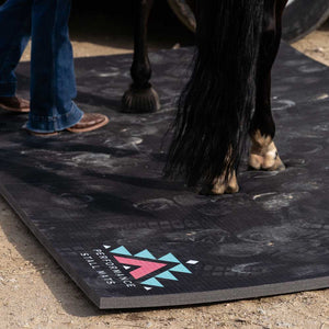 5x10ft Black Portable Stall Mat Barn - Accessories Performance Stall Mats