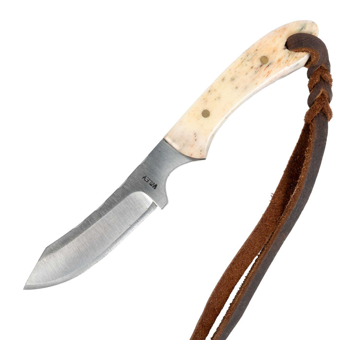 Justin Wiley Carbon Steel Knife with White Bone Handle