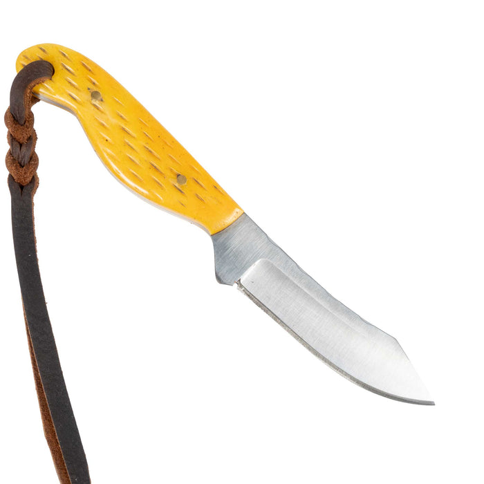 Justin Wiley Carbon Steel Knife with Yellow Bone Handle