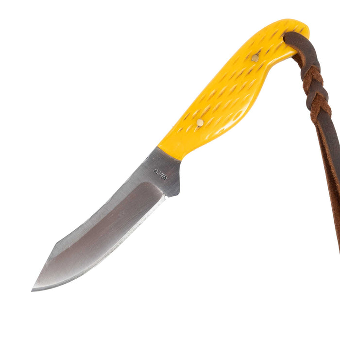 Justin Wiley Carbon Steel Knife with Yellow Bone Handle