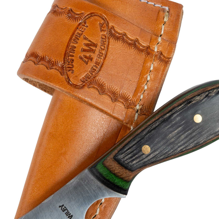 Justin Wiley Carbon Steel Wood Handled Skinner Knife