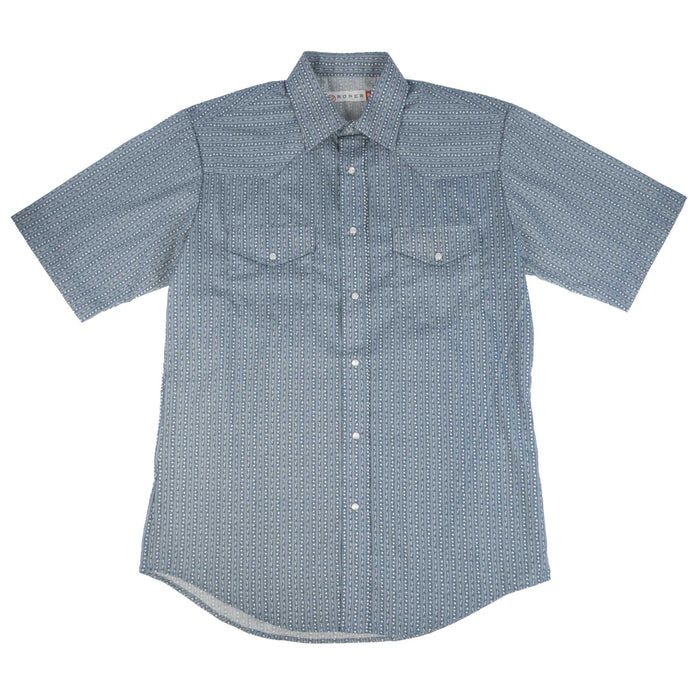 Stetson Men's Western Floral Wallpaper Stripe Snap Shirt