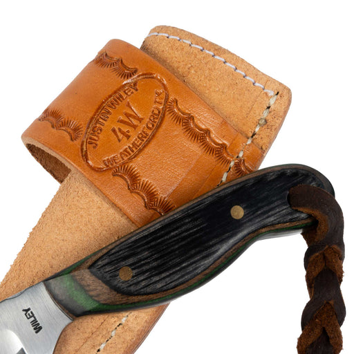 Justin Wiley Carbon Steel Drop Point Knife w/Wood Handle Knives Justin Wiley
