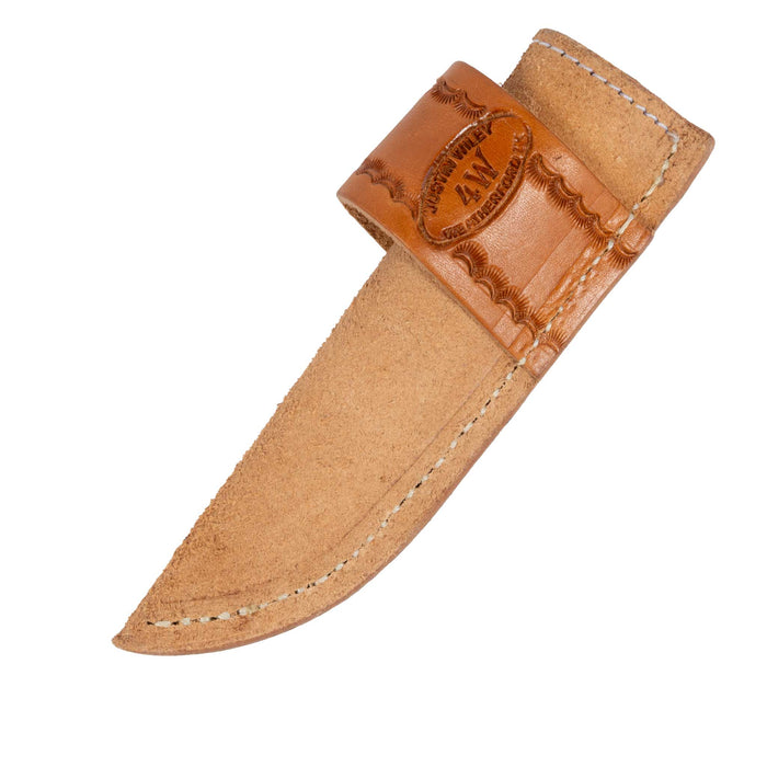 Justin Wiley Carbon Steel Drop Point Knife w/Wood Handle