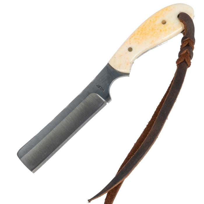 JUSTIN WILEY CUSTOM CARBON STEEL W/ LEATHER SHEATH