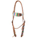 Teskey's Serape Browband Headstall w/Colored Buckstitch Tack - Headstalls Teskey's