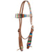 Teskey's Serape Browband Headstall w/Colored Buckstitch Tack - Headstalls Teskey's