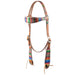 Teskey's Serape Browband Headstall w/Colored Buckstitch Tack - Headstalls Teskey's