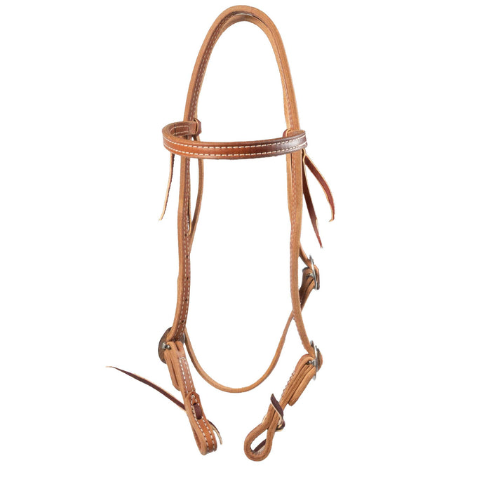Teskey's Light Oil Doubled Leather Browband Headstall
