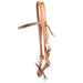 Teskey's Light Oil Doubled Leather Browband Headstall Tack - Headstalls Teskey's