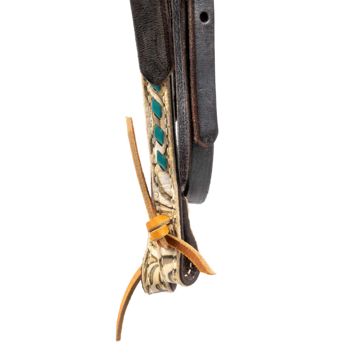Teskey's Chocolate Western Print Pony Headstall