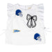 Hayden Girl's Blue Helmet Bow Patched Ruffle Tank Top KIDS - Girls - Clothing - Tops - Sleeveless Tops Hayden Los Angeles